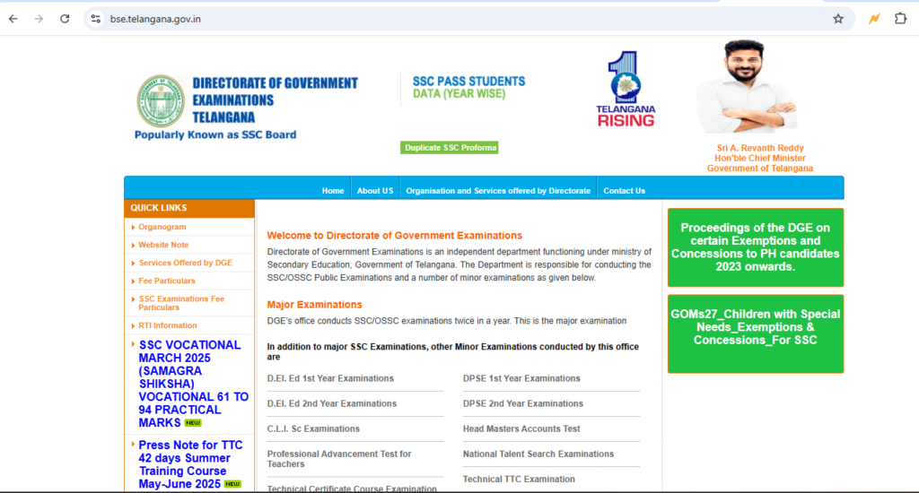 TS SSC Results 2025 Manabadi